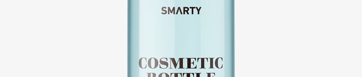 Bottle with disctop mockup / liquid