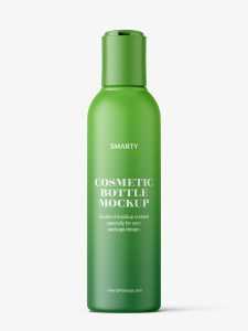 Bottle with disctop mockup / matt