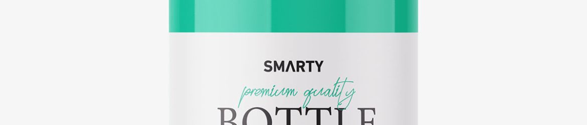 Bottle with flip top lid / glossy