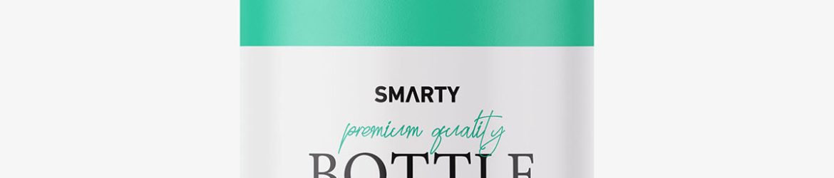 Bottle with flip top lid / matt