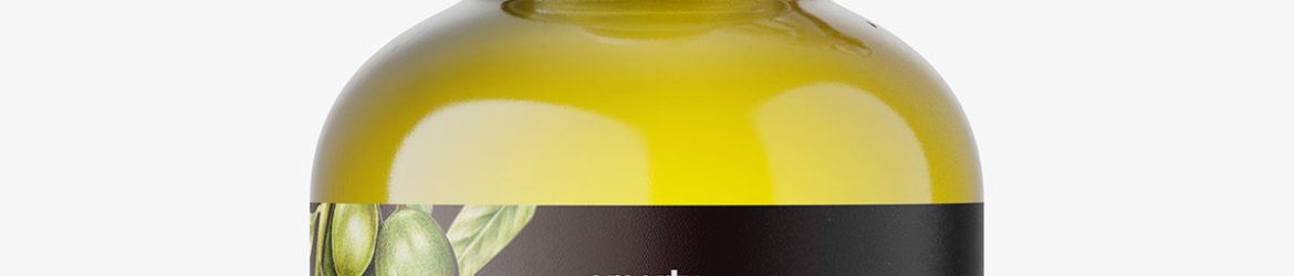 Bottle with handle mockup / clear glass Bottle with handle mockup / clear glass