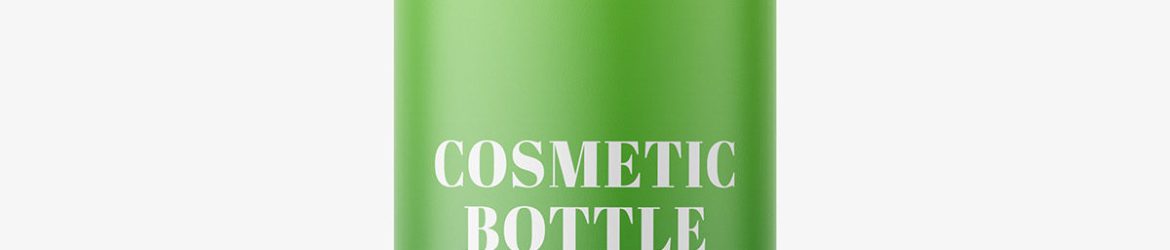 Bottle with pump mockup / matt