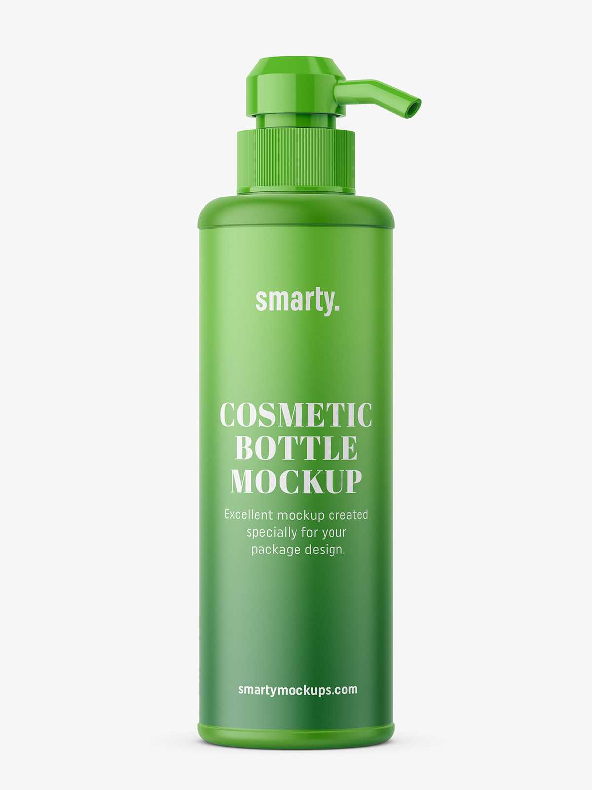 Bottle with pump mockup / matt