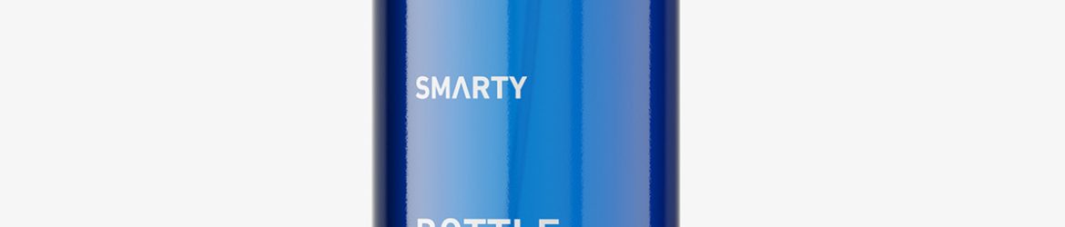 Bottle with trigger spray mockup / blue