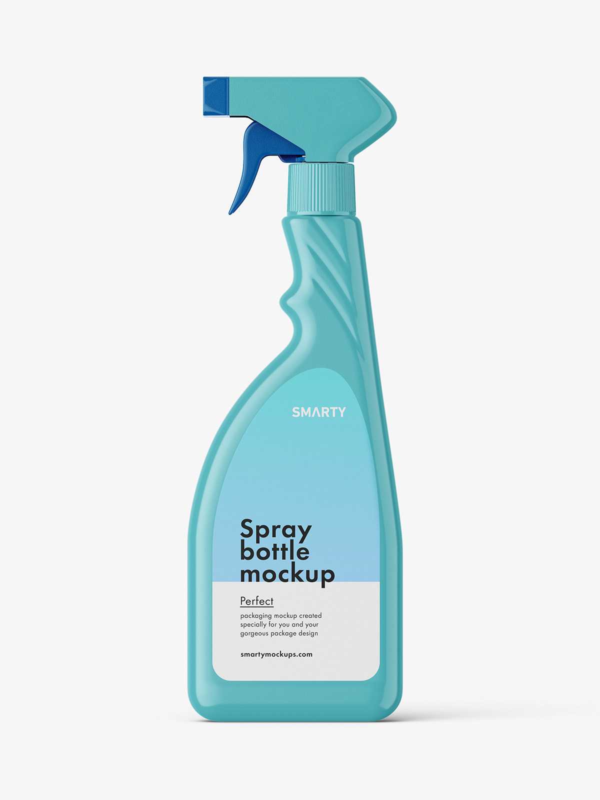 Bottle with trigger spray mockup