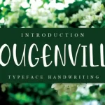 Bougenville Display Font