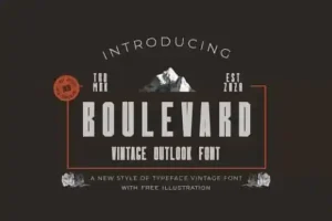 Boulevard Display Font