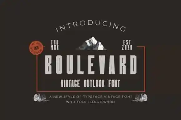 Boulevard Display Font