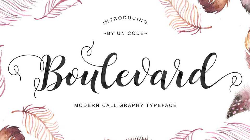 Boulevard Script Font › Fontesk