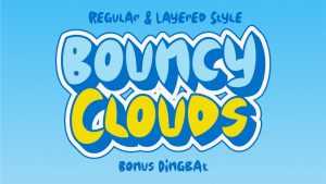 Bouncy Clouds Font › Fontesk