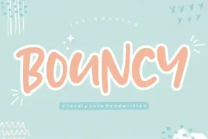 Bouncy Lovely Handwritten Font