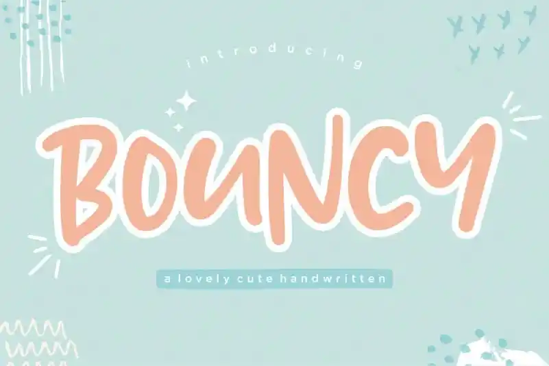Bouncy Lovely Handwritten Font