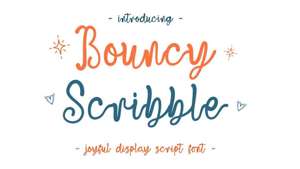 Bouncy Scribble Font › Fontesk