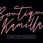 Boutique Kamilla Handwritten Font