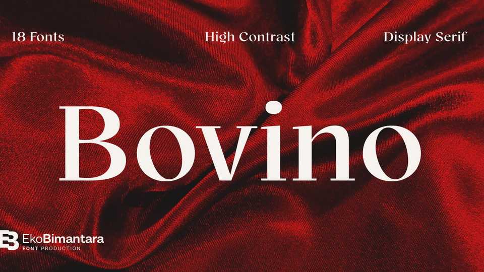 Bovino Font Family › Fontesk