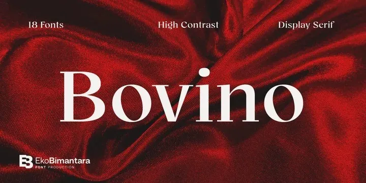 Bovino Trial Serif Font Family