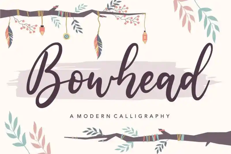 Bowhead Modern Calligraphy Font