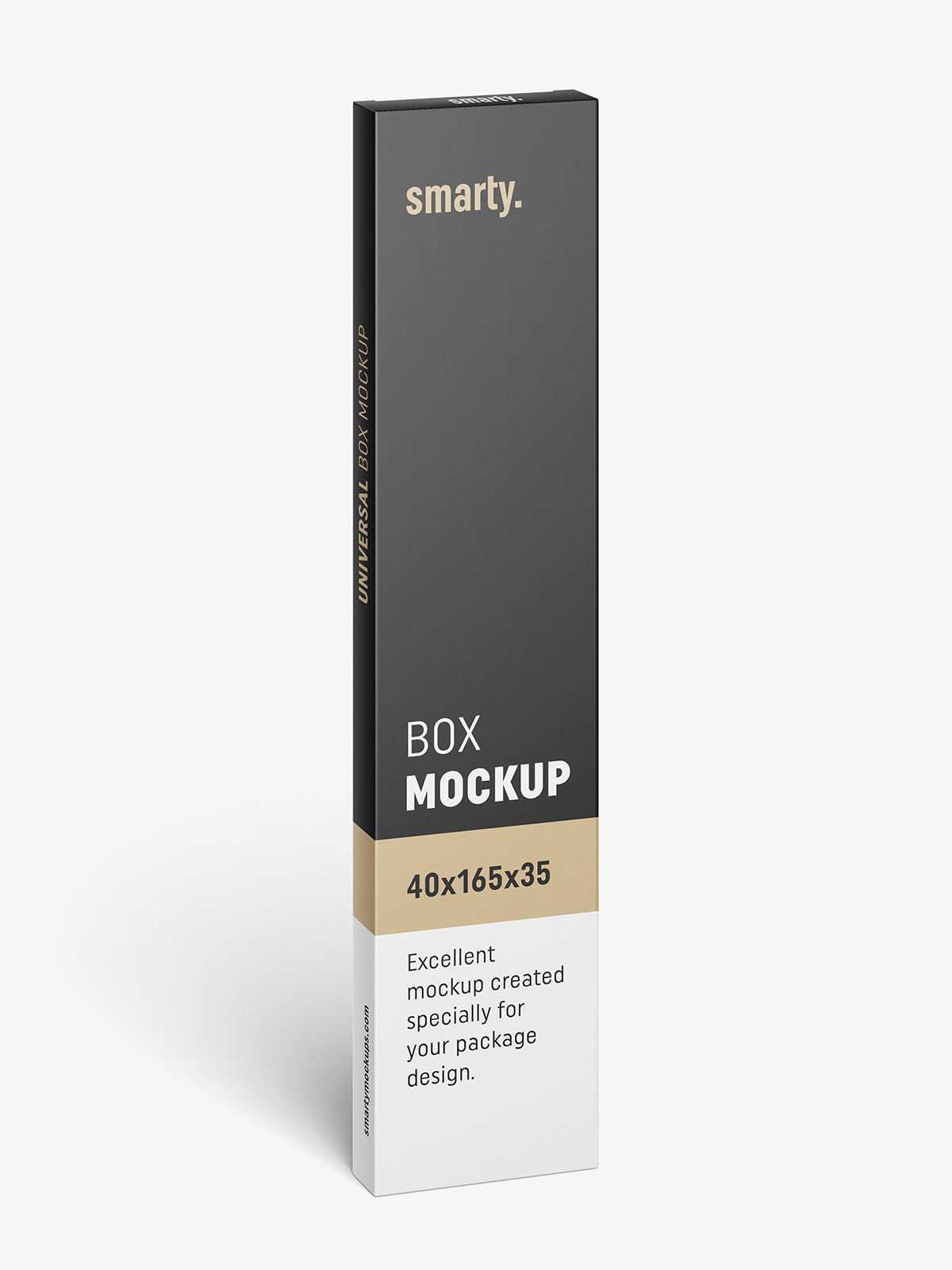 Box mockup / 100x450x20