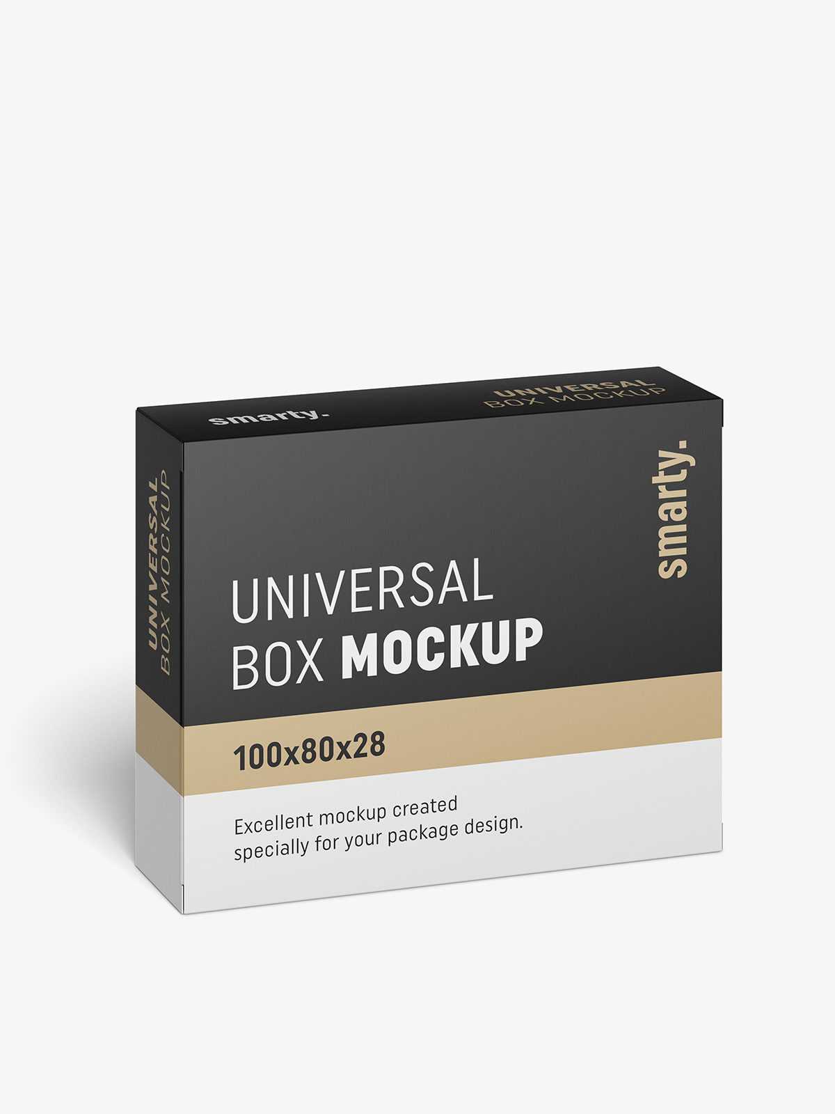 Box mockup / 100x80x28