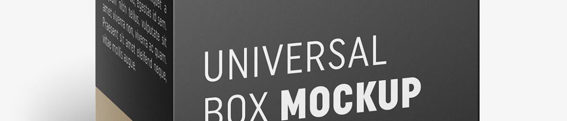 Box mockup / 105x135x85