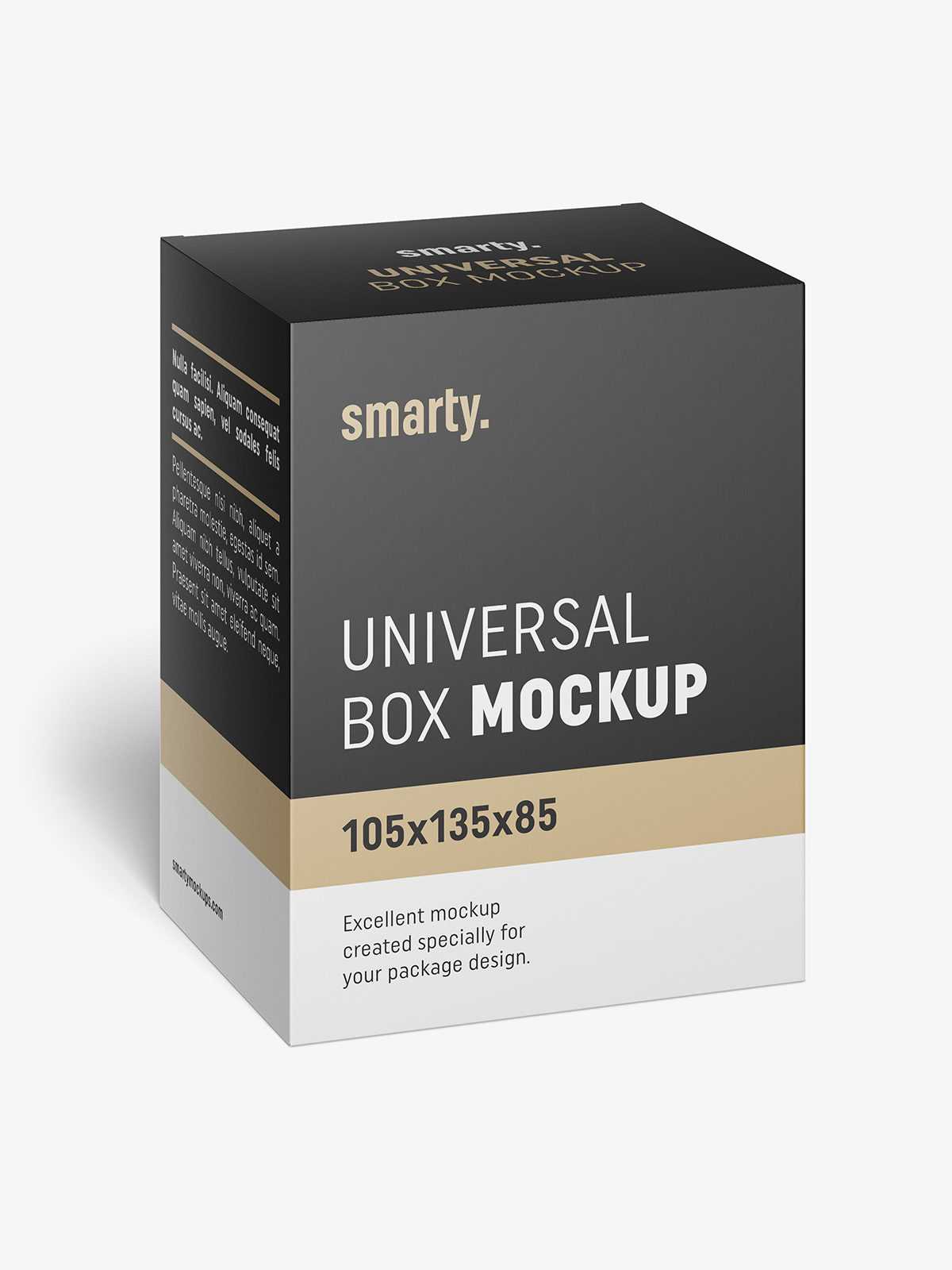 Box mockup / 105x135x85