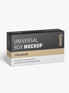 Box mockup / 110x60x30