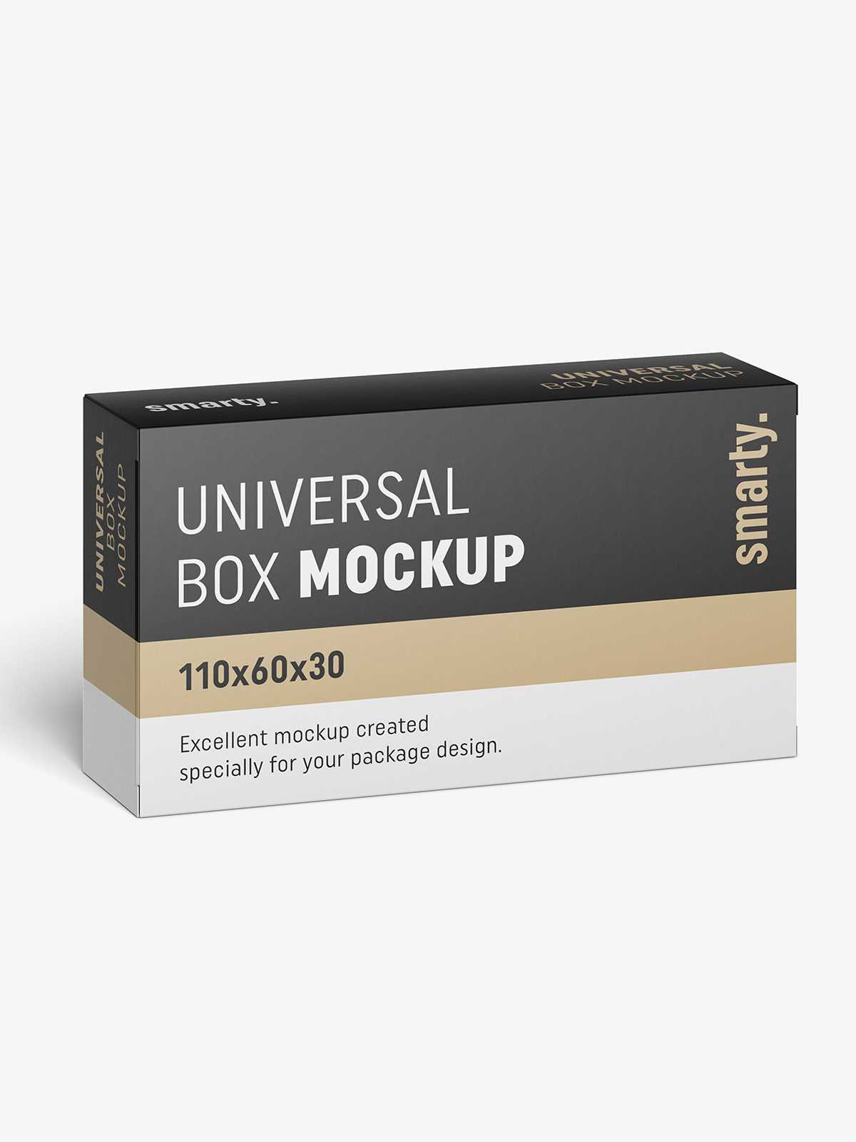 Box mockup / 110x60x30