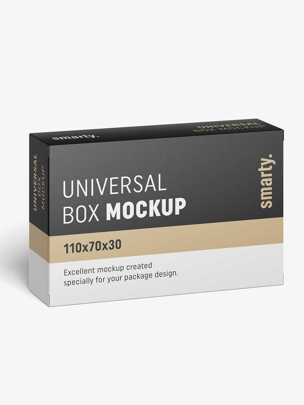 Box mockup / 110x70x30