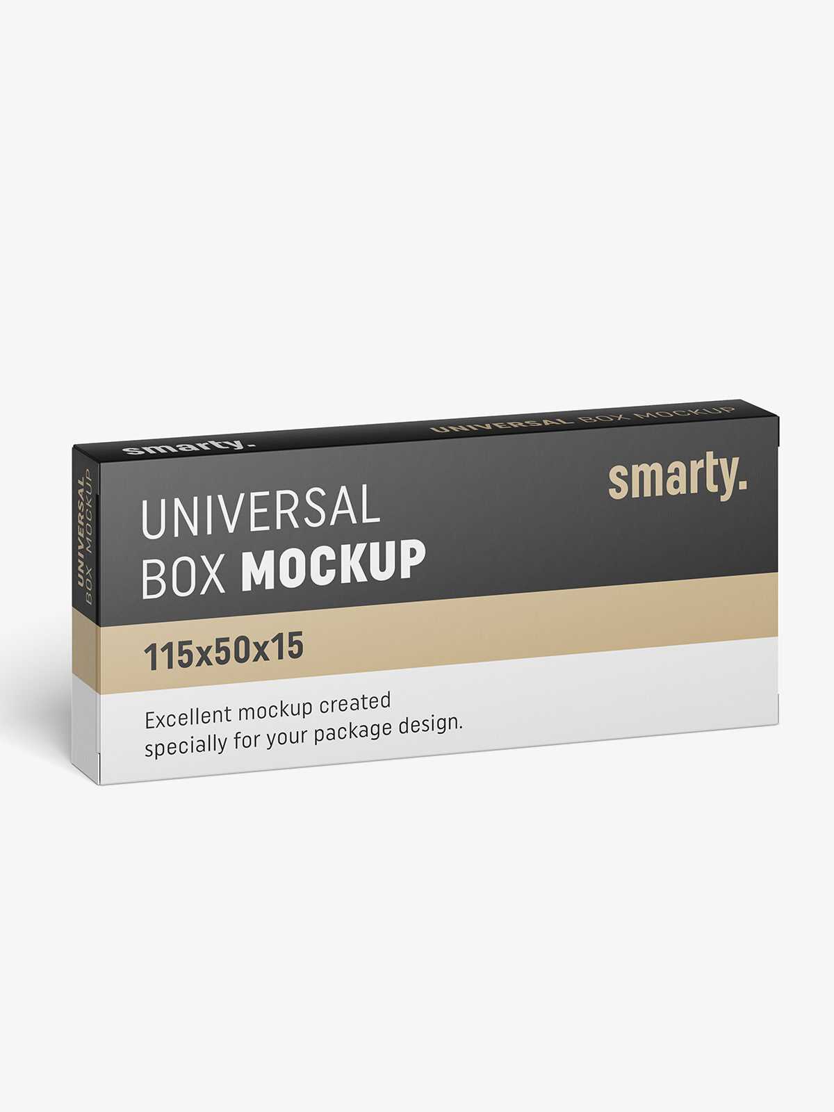Box mockup / 115x50x15