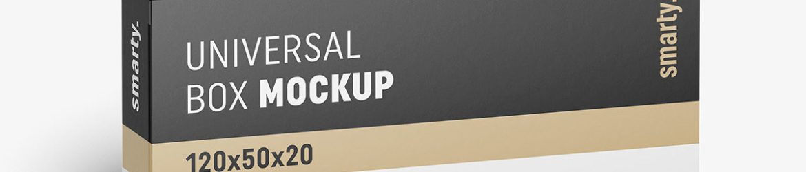 Box mockup / 120x50x20