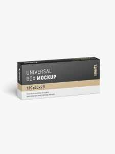 Box mockup / 120x50x20