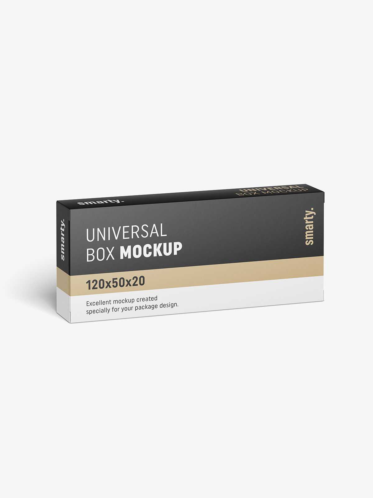 Box mockup / 120x50x20