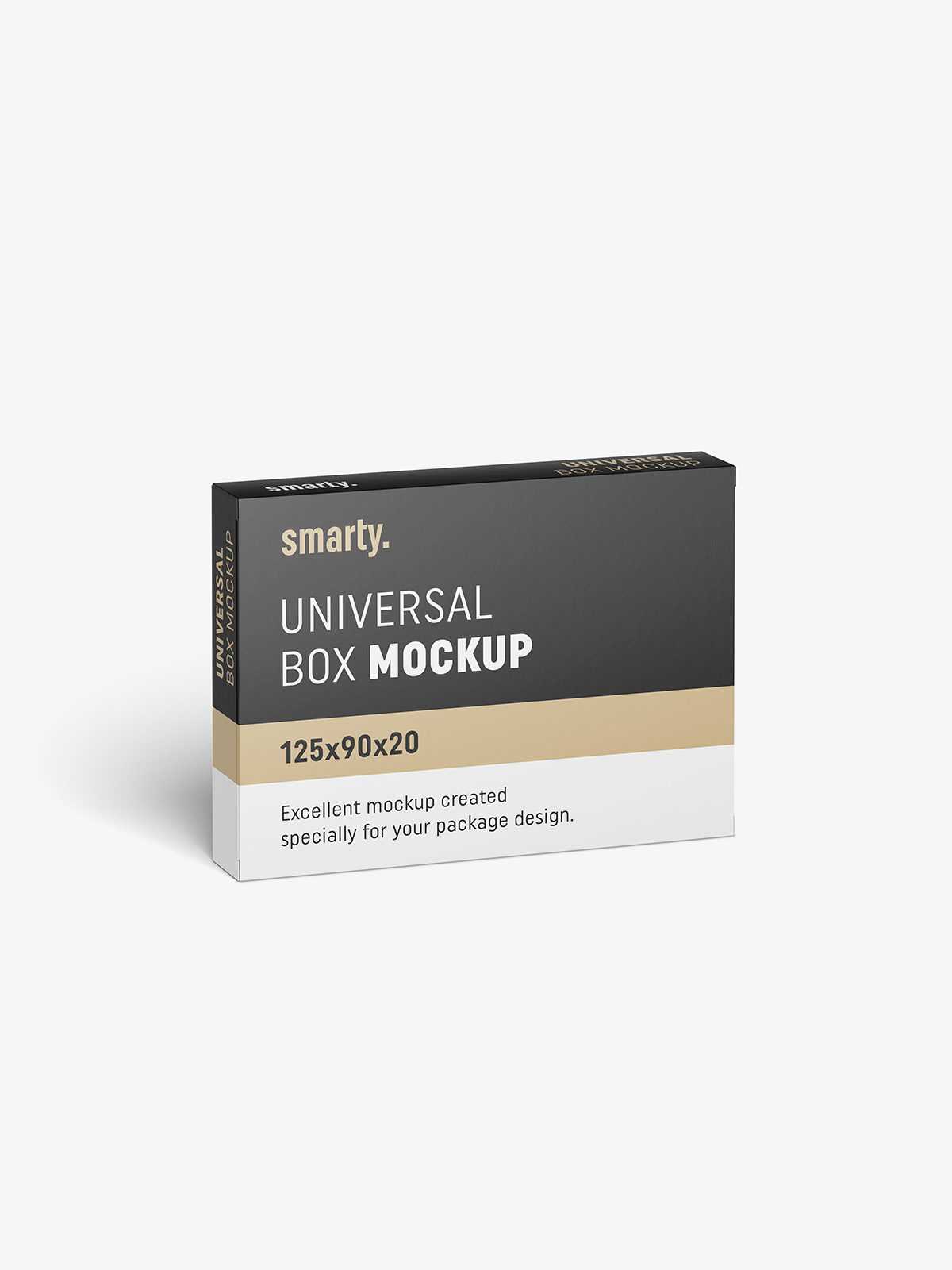 Box mockup / 125x90x20