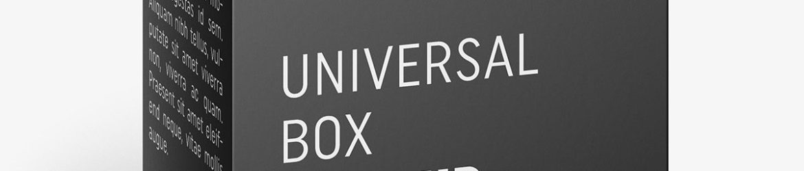 Box mockup / 130x200x85