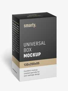 Box mockup / 130x200x85