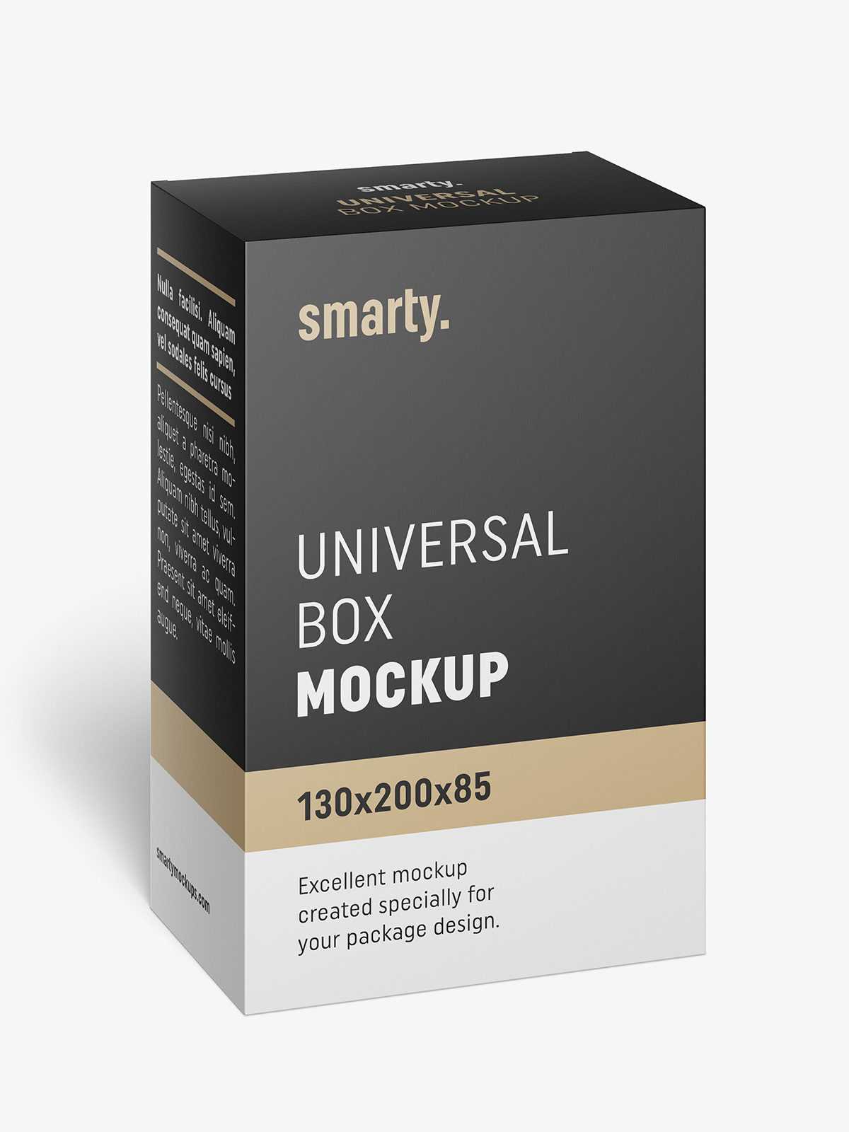 Box mockup / 130x200x85