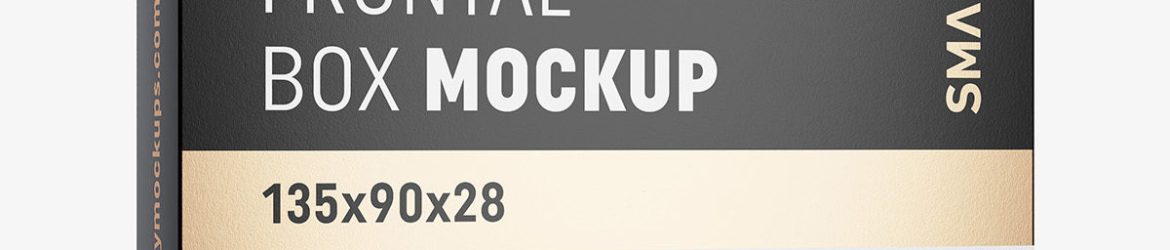 Box mockup / 135x90x28 mm / white - metallic - kraft Box mockup / 135x90x28 mm / white - metallic - kraft