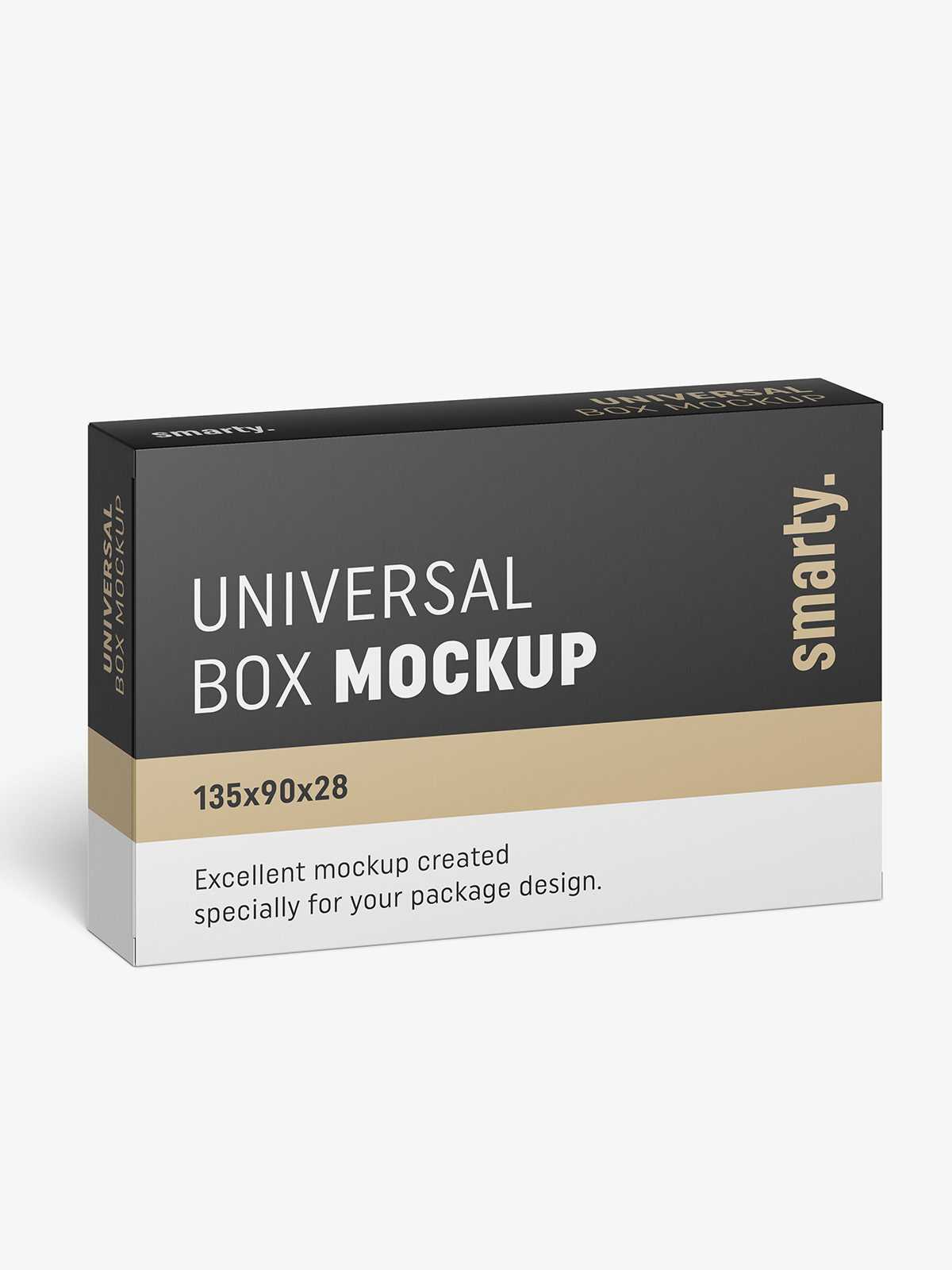 Box mockup / 135x90x28
