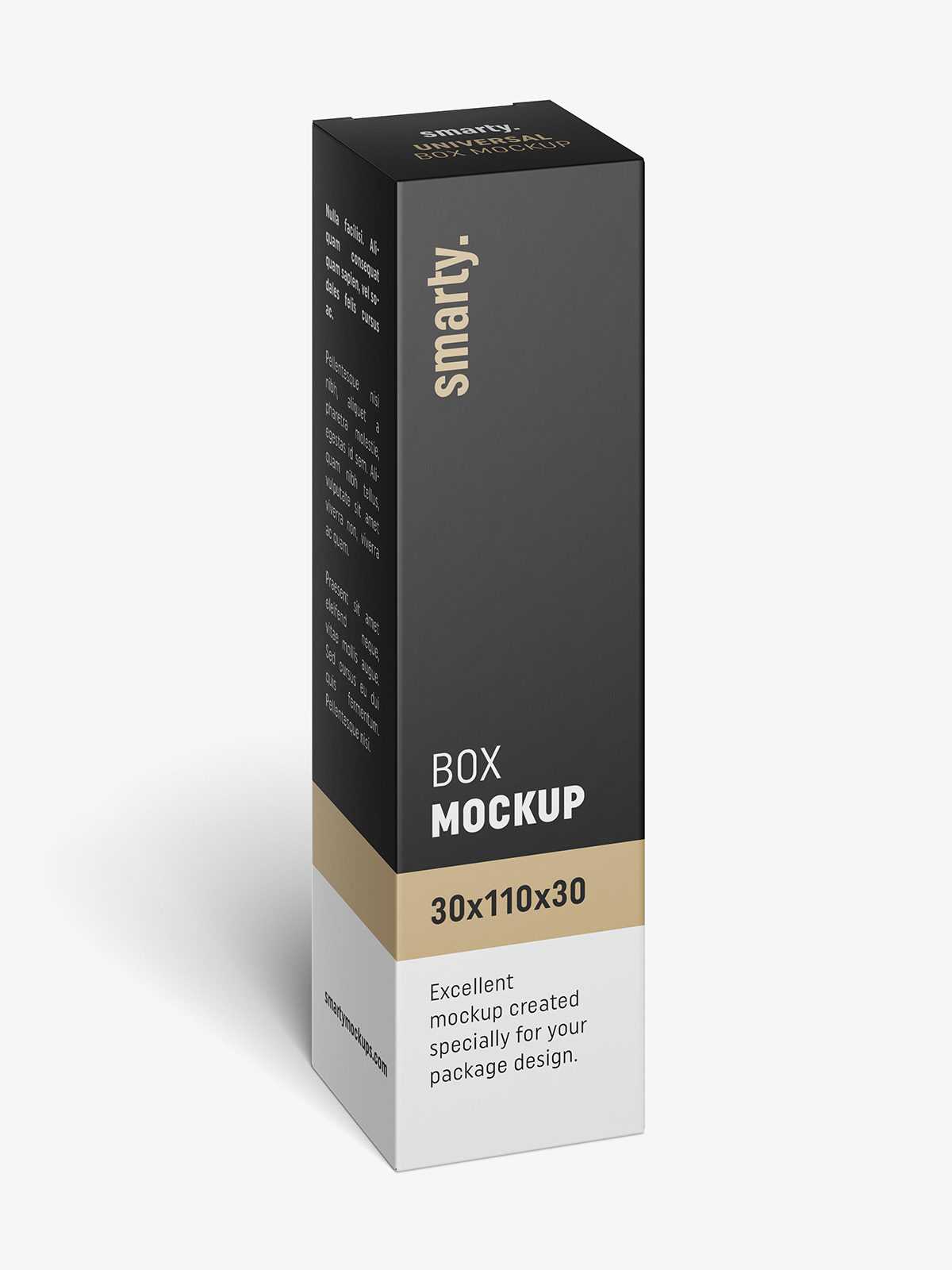 Box mockup / 30x110x30