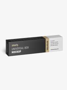 Box mockup / 40x180x30 / Horizontal