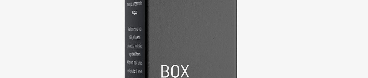 Box mockup / 40x180x30 mm / white - metallic - kraft Box mockup / 40x180x30 mm / white - metallic - kraft