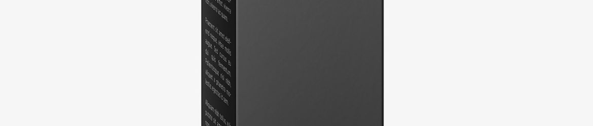 Box mockup / 40x180x30 / Vertical