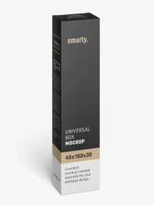 Box mockup / 40x180x30 / Vertical