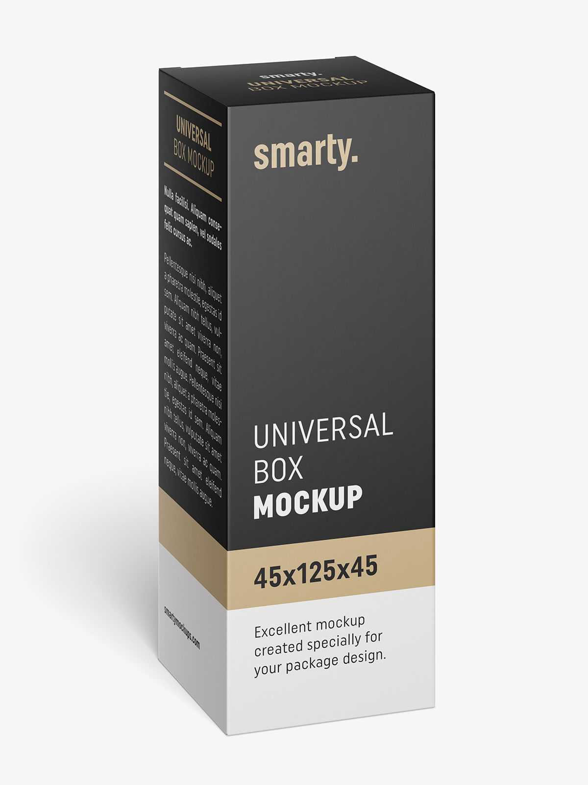 Box mockup / 45x125x45
