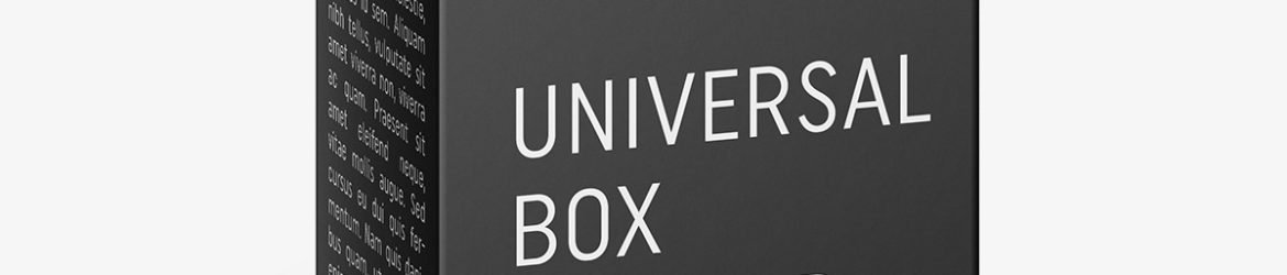 Box mockup / 50x115x35