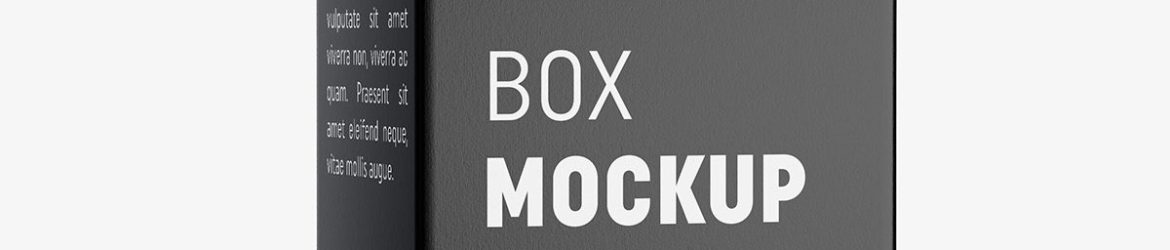Box mockup / 50x115x35 mm / white - metallic - kraft Box mockup / 50x115x35 mm / white - metallic - kraft