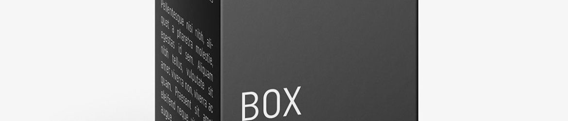 Box mockup / 50x130x50