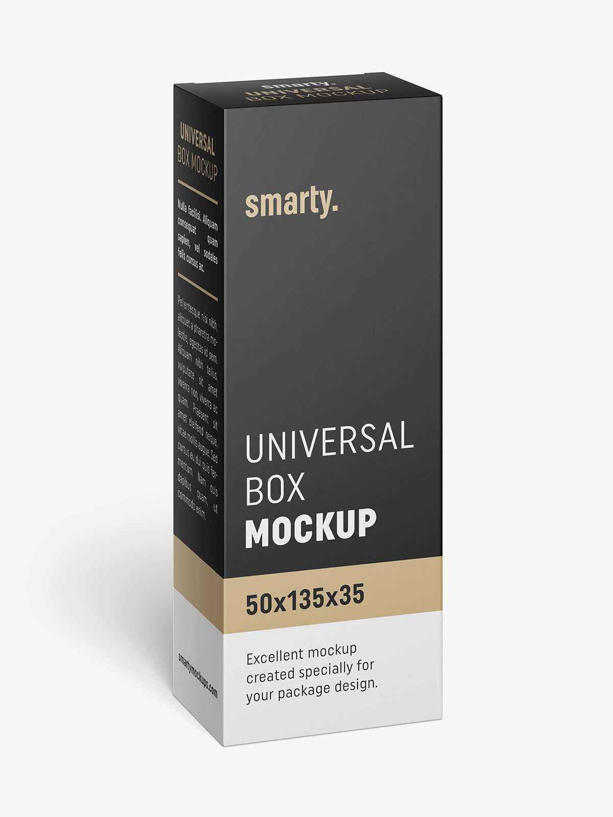 Box mockup / 50x135x35