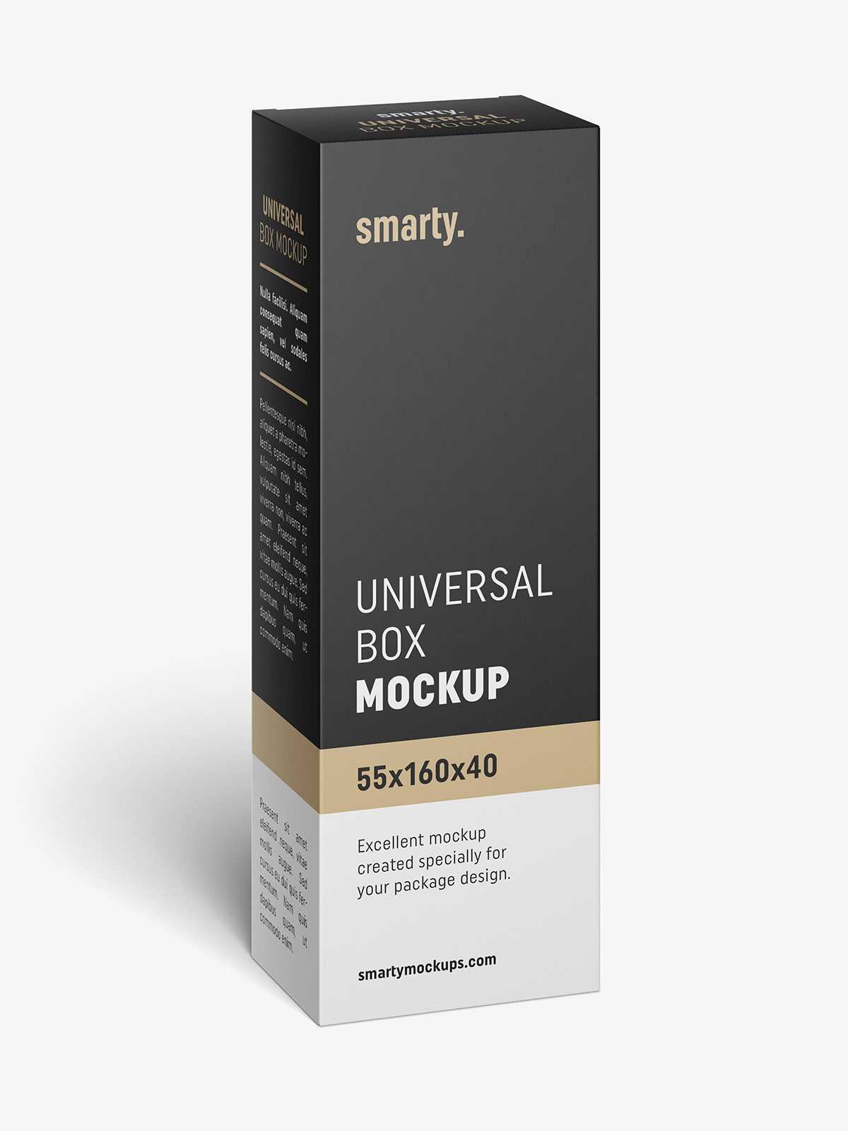 Box mockup / 55x160x40