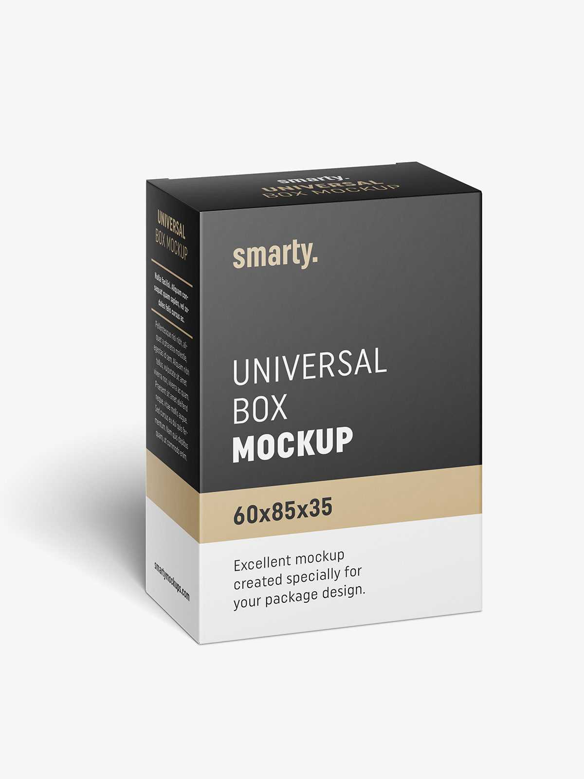Box mockup / 60x85x35